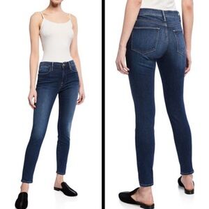 Frame Denim Le High Dark Blue Skinny Jeans